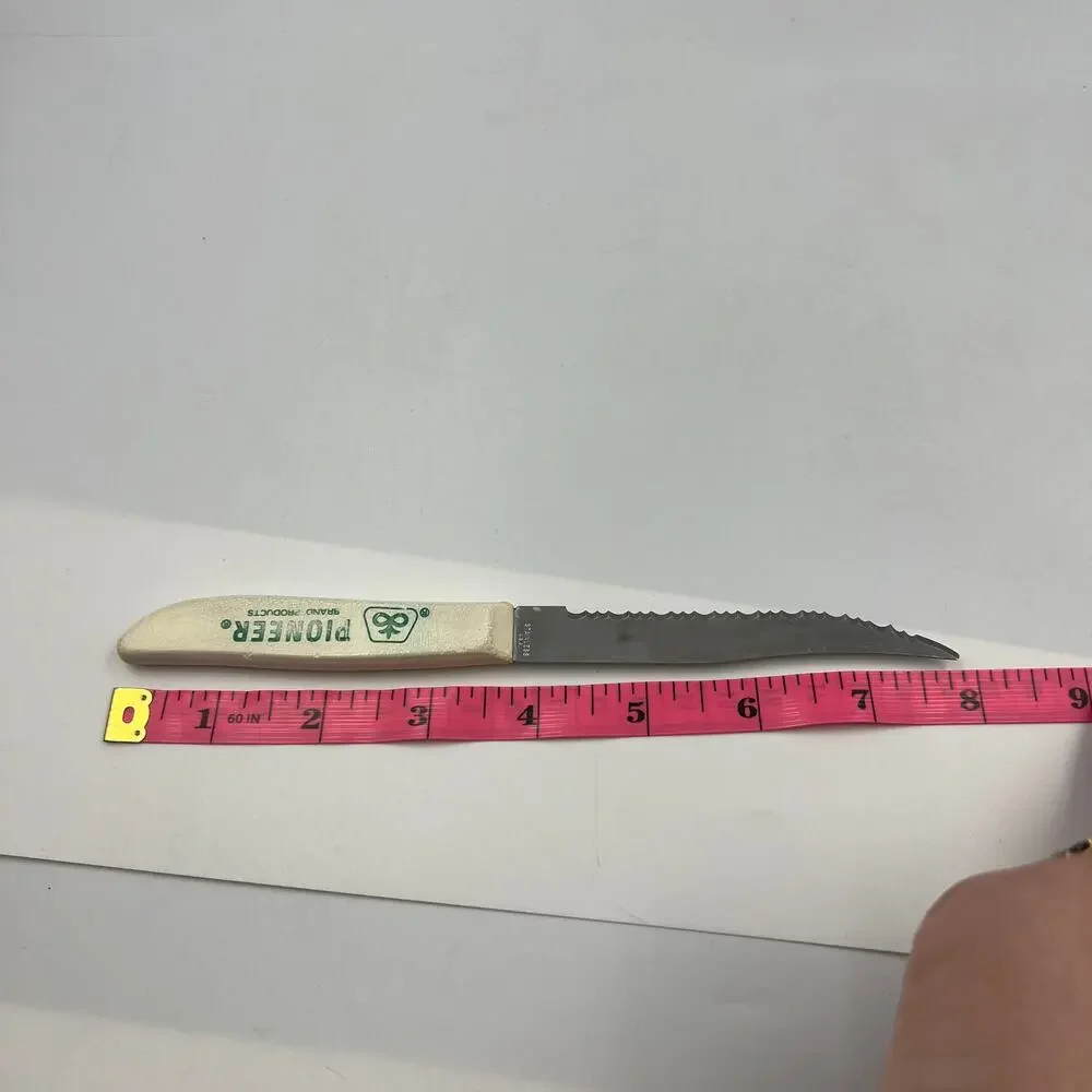 Vtg Pioneer Seeds Advertising Quikut Stainless Steel Pairing Knife Farm AG Green